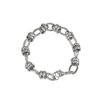 cross border stainless steel bracelet men and women bracelet ornament assertive hip hop fashion chain link bracelets metal