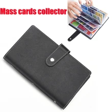 Large-Capacity Card Holder Book Business Card Storage Cards Collection Supports Text Carving Business Gifts