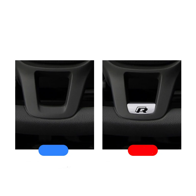 Украшение рулевого колеса автомобиля R металлическая наклейка с логотипом для