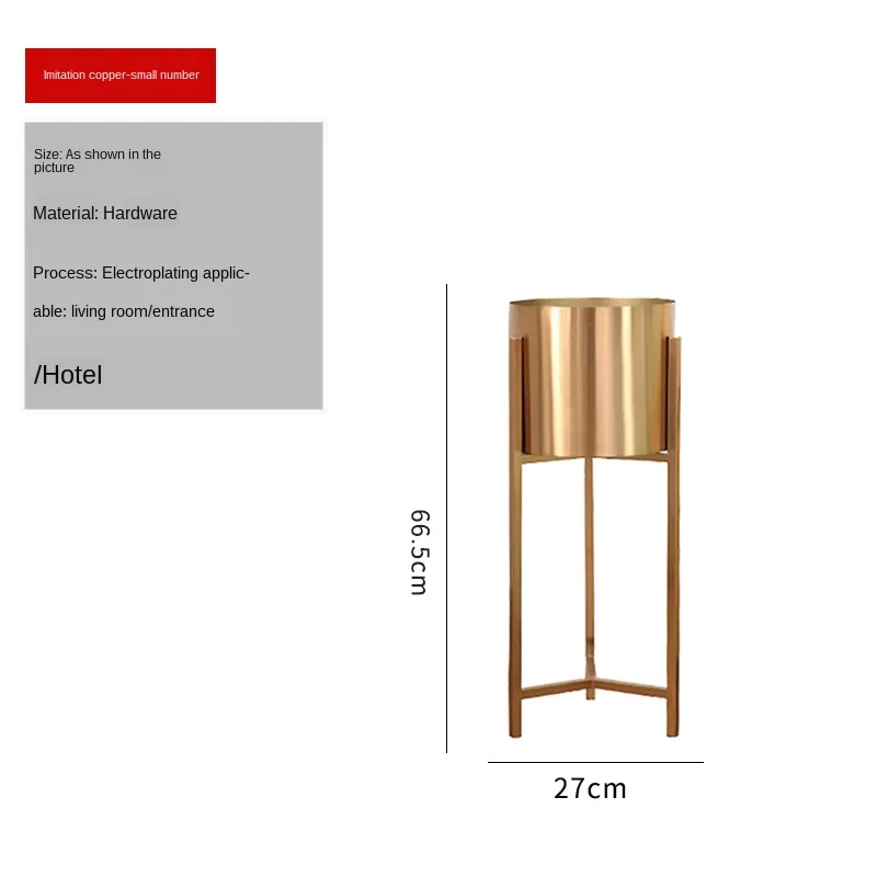 

American Light Luxury Living Room Metal Floor Vase Vase TV Cabinet Flower Arrangement Decoration Ideas Home Deco Maison