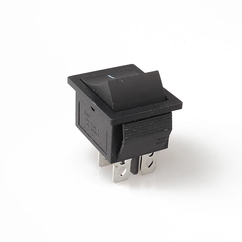 Φ 4Pin 250V 15A SPST черный выключатель для лодки Ⅰ/0 вкл./выкл. Клавишный |