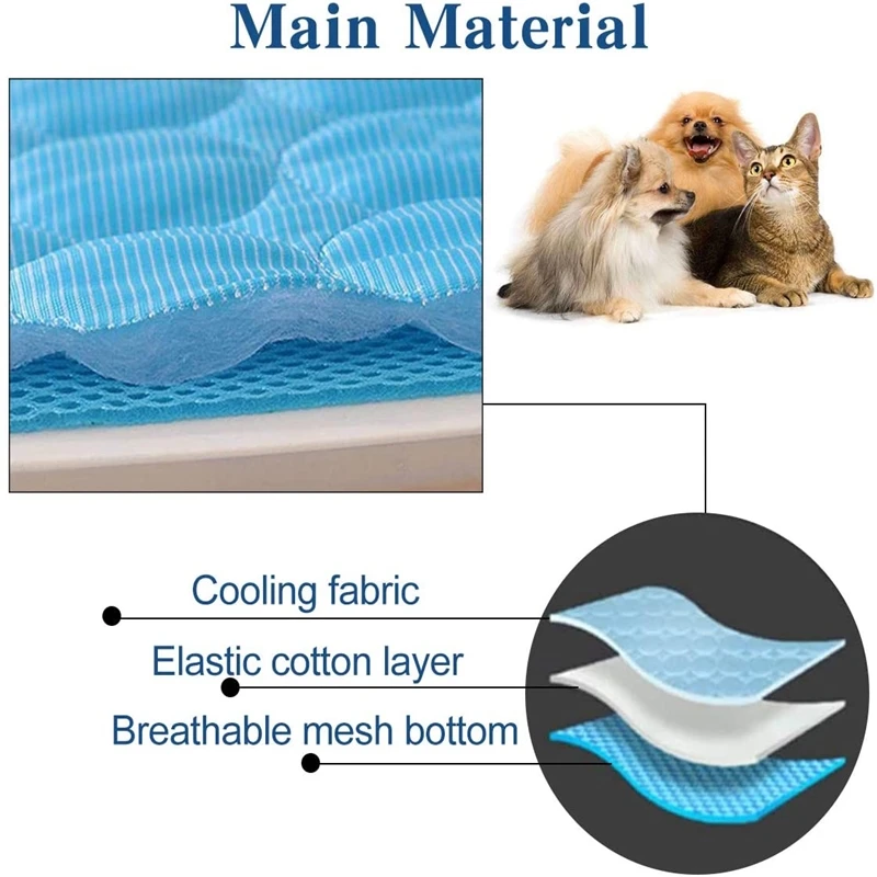 Летняя охлаждающая подстилка для домашних животных кровать собак из ледяного
