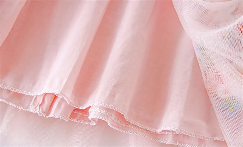 Pink Little Girls Dresses for Princess First Year Baby Birthday Dress Newborn Christmas Girl Party Frocks | Мать и ребенок