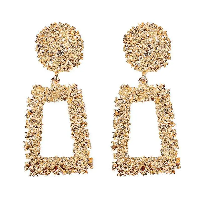 Модные геометрические Висячие серьги для женщин очаровательные массивные в