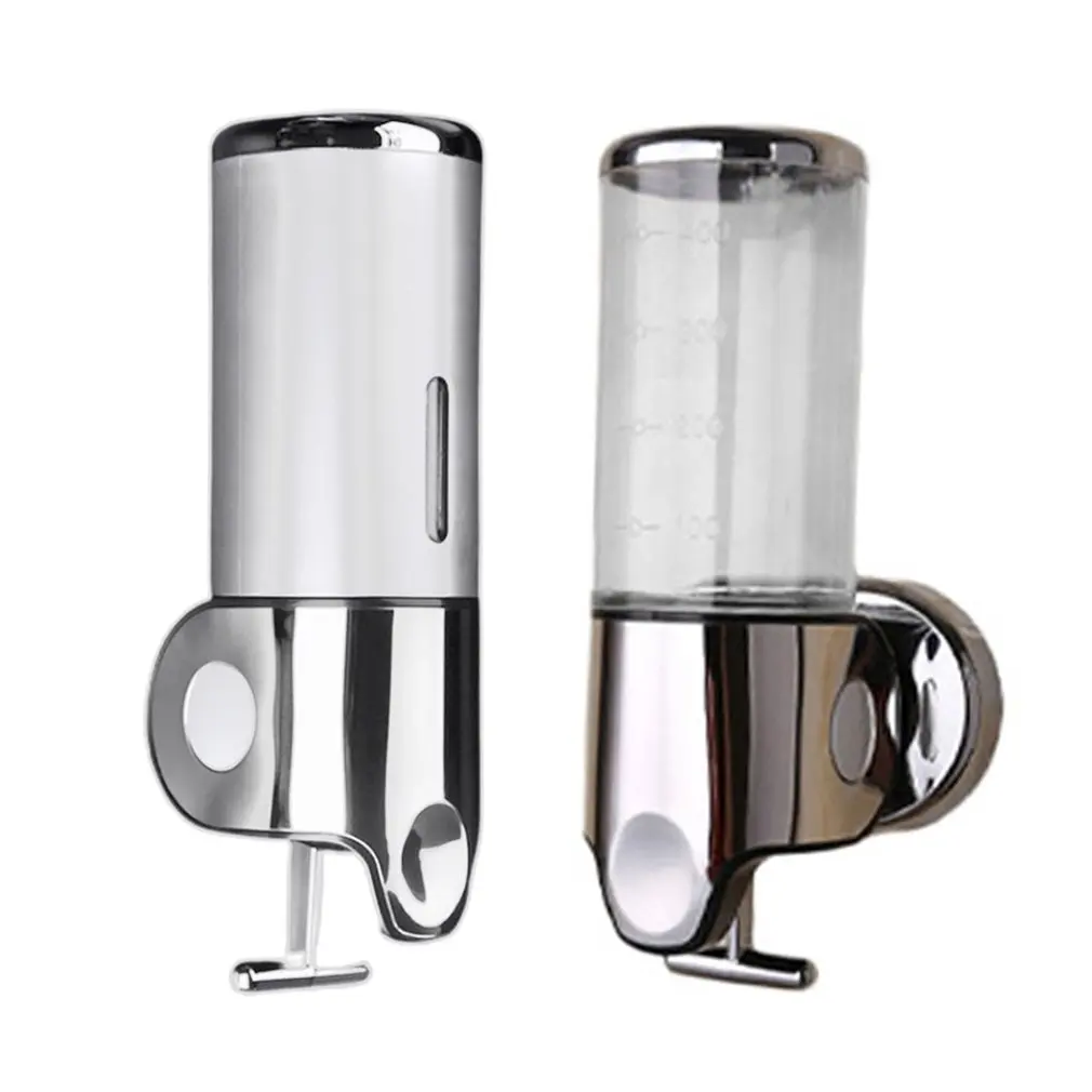 

Liquid Soap Dispenser Wall Mounted Shower Gel Dispensers Shampoo Container Pump Double Hand Bathroom Soap Bottle