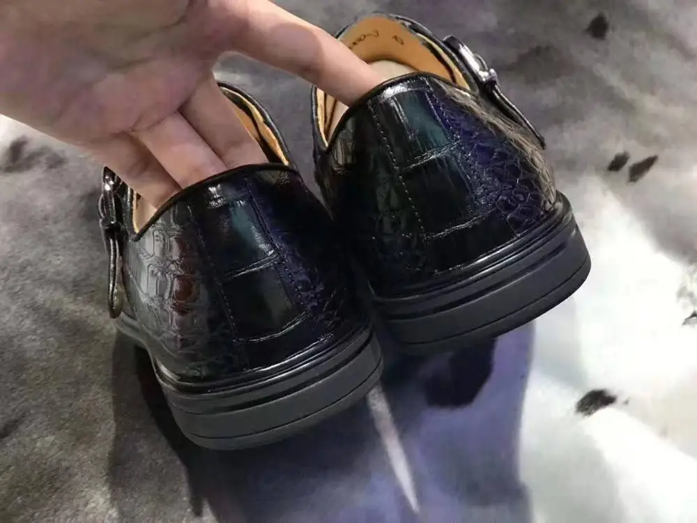 100% Genuine crocodile skin leather men fashion shoe with cow lining best quality business dress offical | Обувь