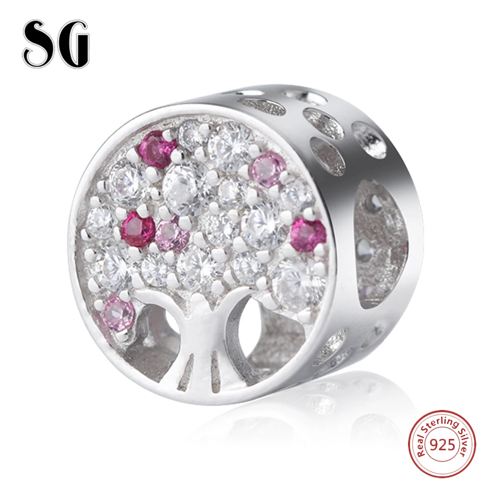 925 стерлингового серебра древо жизни кубического циркония соответственные
