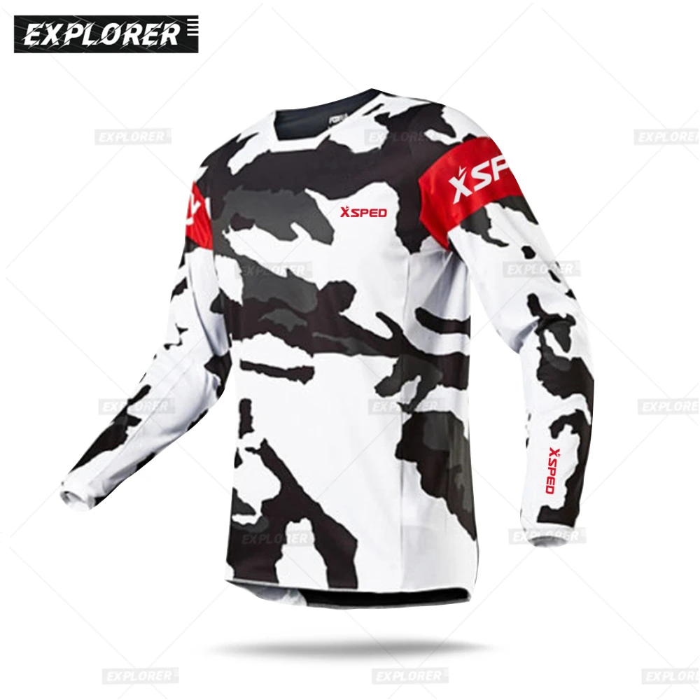 

2021 Motocross Cycling Jersey Men Long Sleeve Mountain MTB Shirt Maillot Ciclismo Hombre Spring Autumn Mountaineering T-shirt