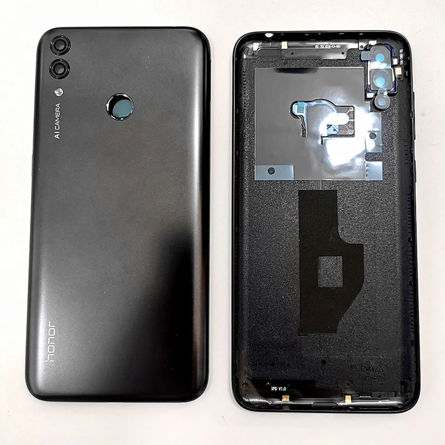 Для huawei Honor 8C задняя крышка батарейного отсека дверной чехол для задней части телефона с sim-лотком для Honor 8C Крышка батарейного отсека Замена BKK-L21