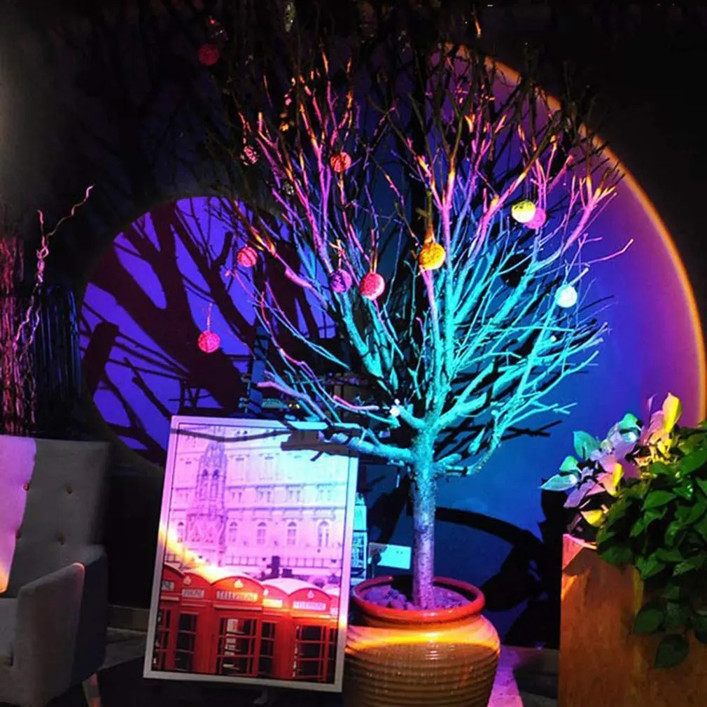 

Sunset Projection Lamp Night Light Projector LED Floor Lamp Rainbow Light For Bedroom Home Decor For Kids Adults