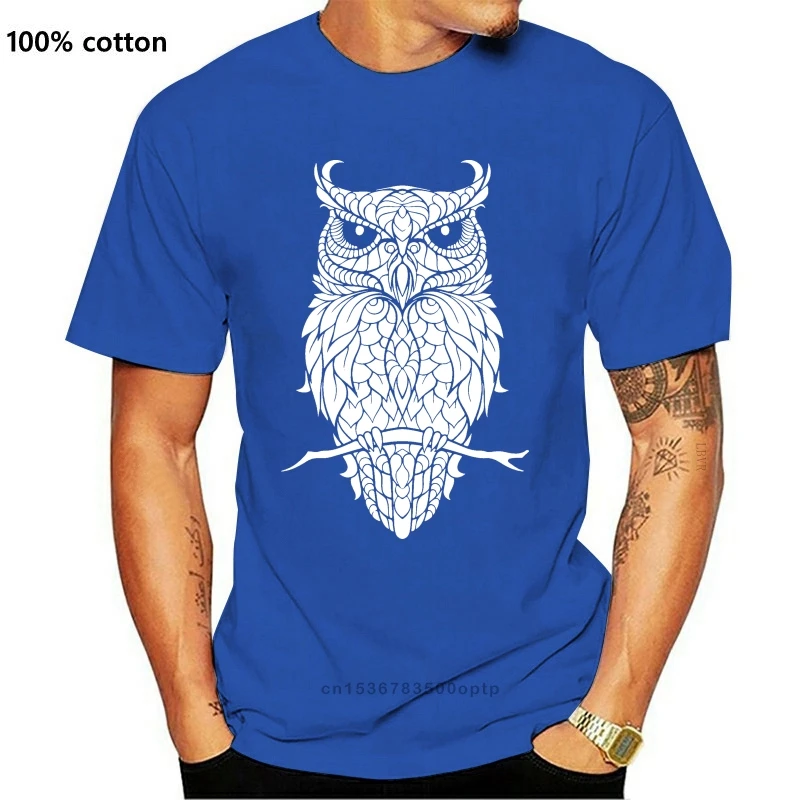 Футболка в стиле бохо с изображением совы абстрактной эуль потерянная футболка