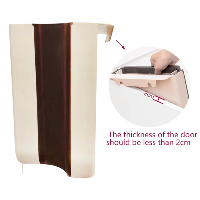 Складные мусорные баки 9L настенная кухонная мусорная корзина подвесная дверь