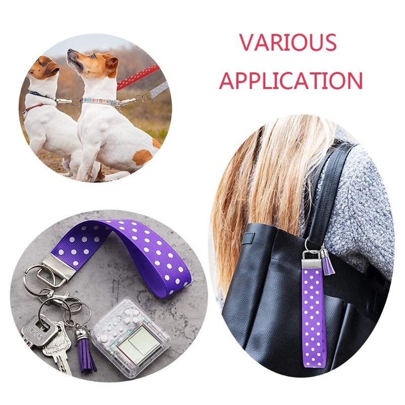 Полихроматический 60 штук брелок оборудования с ремешком на руку набор крюк