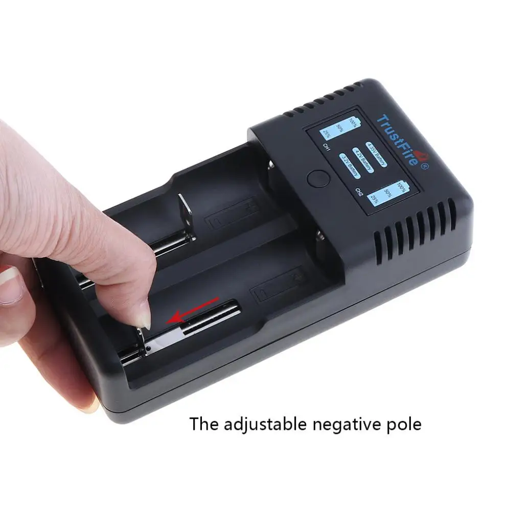 Интеллектуальное зарядное устройство TrustFire 2 А литий ионный аккумулятор быстрой