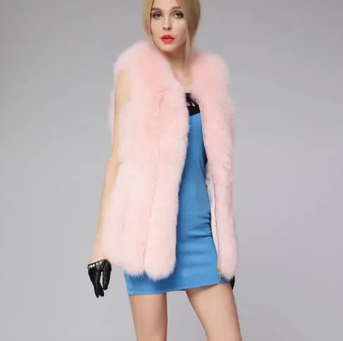 Меховые 2019 зимние женские пальто из искусственного меха жилет меховые жилетки