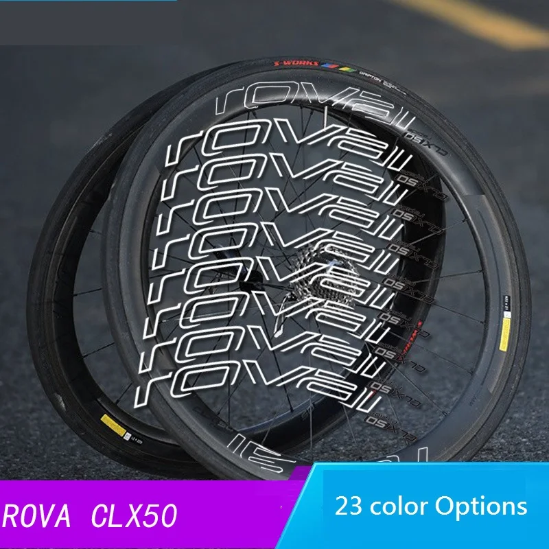 Roval CLX 50 CLX50 çıkartmalar Set iki karbon tekerlekler yol bisikleti C/disk fren çıkartmaları, 23 renk seçenekleri