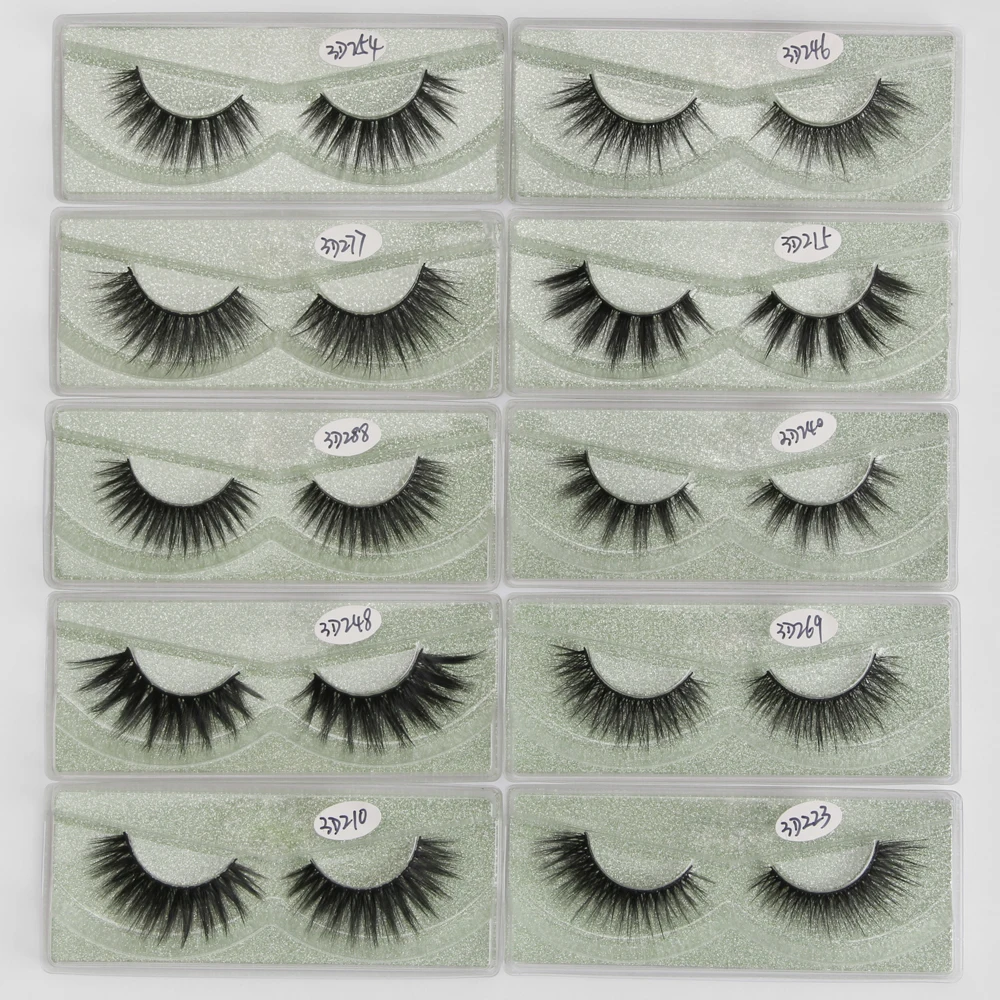 

Wholesale Lashes 5/10/50/100/200 Pairs 3D Mink Lashes Bulk Natural False Eyelashes Hand Made Makeup Eye Lashes 3D Mink Eyelashes