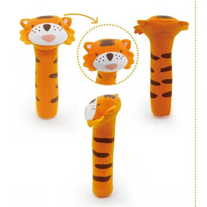 

6 Kinds of Chinese Style Animal Plush Toys Baby Cute Giraffe Tiger Lion Rabbit Panda Squeeze Vocal Toy Suitable for 0-2 Year Old