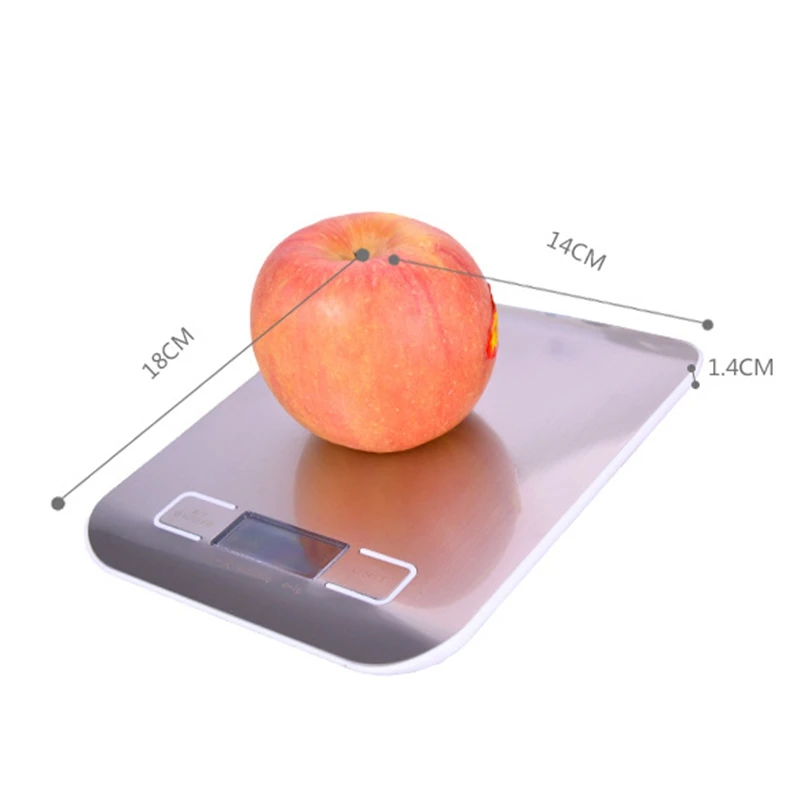 Цифровые кухонные весы из нержавеющей стали с USB 10 кг/Электронные точные пищевые