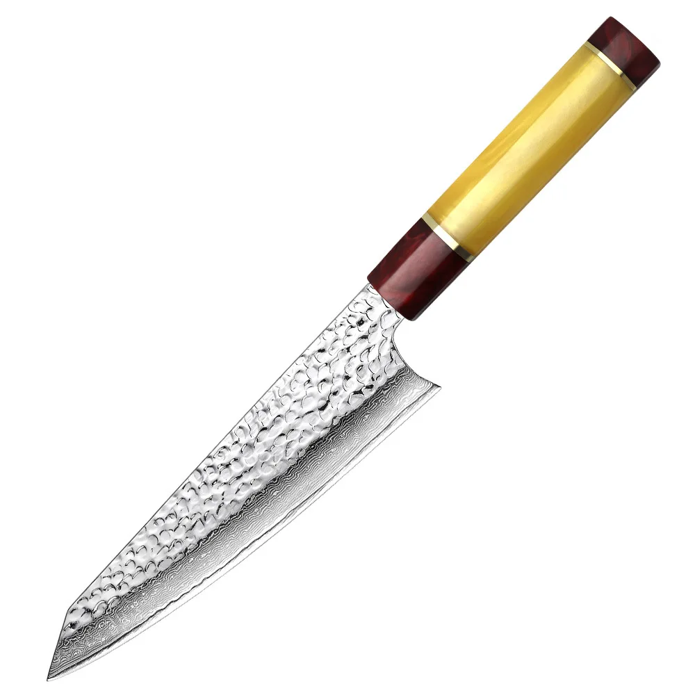 Нож шеф-повара vg10 из дамасской стали японский кухонный прибор 8 дюймов лезвие
