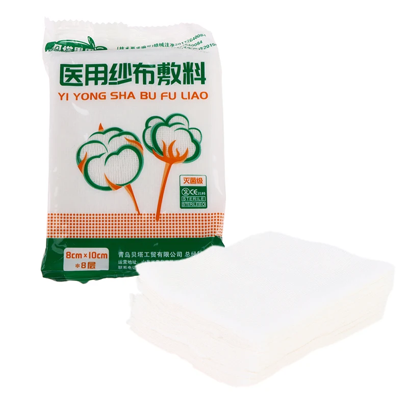 Повязка для первой помощи из шт./упак. хлопка с марлевым тампоном