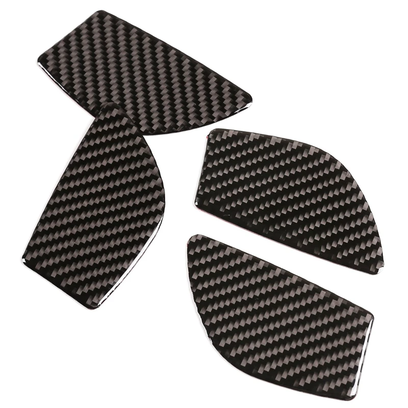 

4Pcs Carbon Fiber ABS Interior Door Handle Bowl Cover Trim for Nissan X-Trail 2014-2018 Decoration Stickers