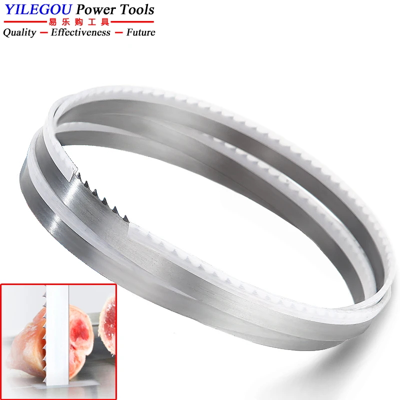 1600mm Band Saw Blades Cutting Bone, Meat, Frozen Fish. 1600 x 16 x 0.56mm x 4Tpi Food Band Saw Blade With Width 16mm.