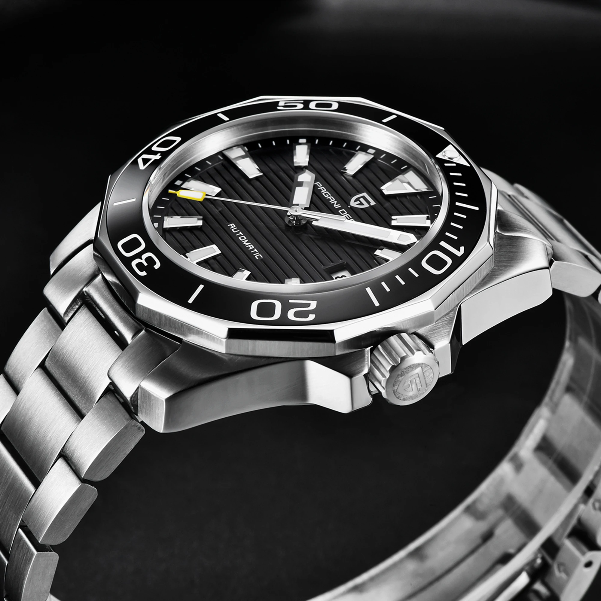 Часы pagani design Relogio masculinoautomatic часы steeldive мужские 2020 luxurynh35бесплатная доставка nh35a |