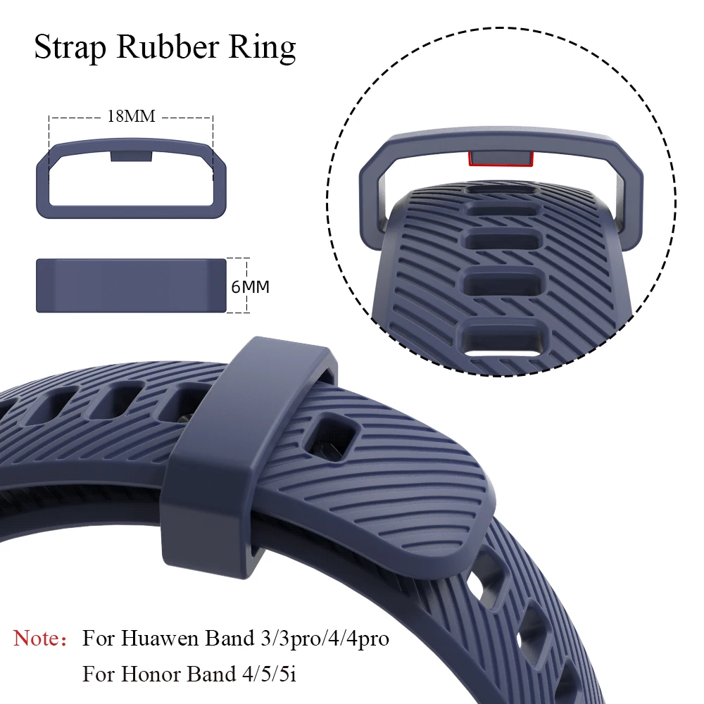 Для Huawei Band 3 4 Pro ремешок шт резиновое кольцо удерживающее для Honor band 5 браслет