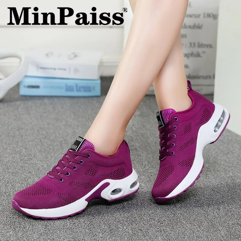 

Новинка; сезон осень; обувь на воздушной подушке; женская дышащая тканая спортивная обувь; женская обувь большого размера; повседневная обу...