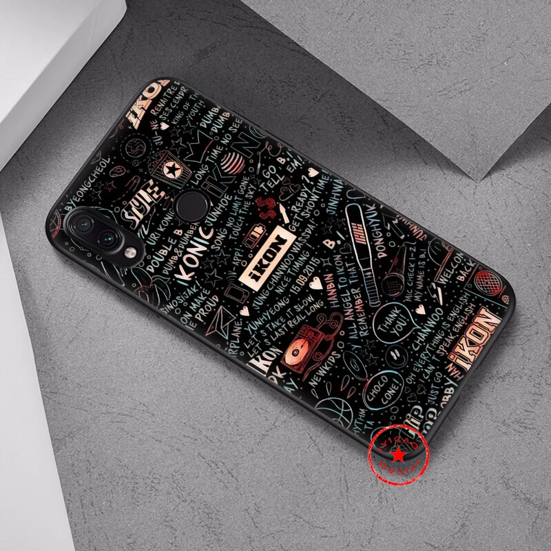 IYICAO iKON Band мягкий чехол для Xiaomi Redmi Note 8 7 6 5 Pro 5A 4X Мягкий Силиконовый ТПУ |