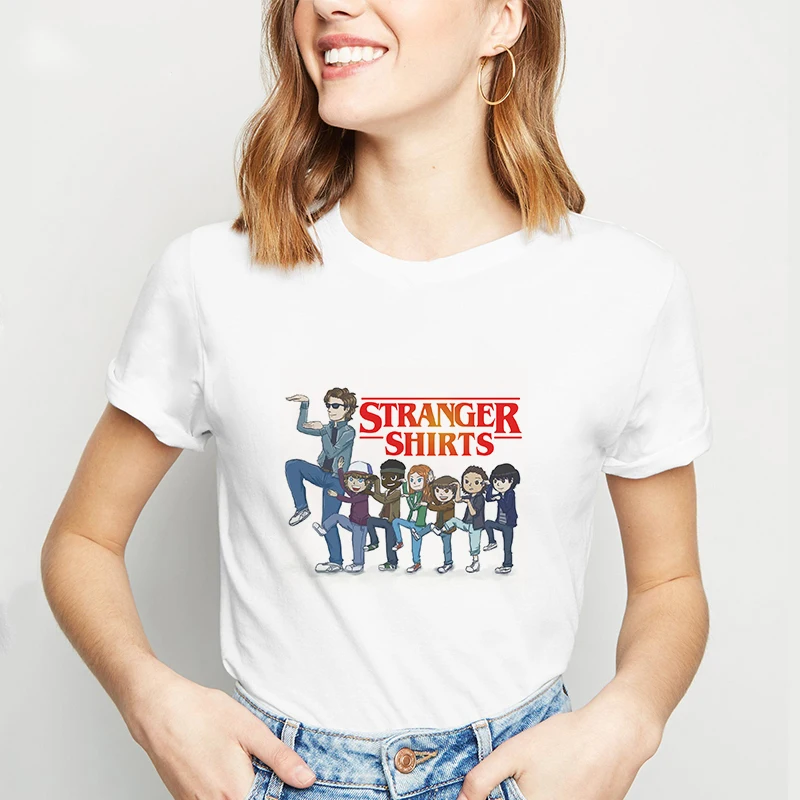 Женская одежда 2019 повседневные странные вещи ELEVEN женские с коротким рукавом Harajuku