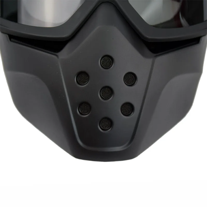

For Shark Retro Motorcycle Mask Detachable Goggles Mouth Filter Perfect Open Face Motorcycle Glasses Half Helmet Vintage Glasses