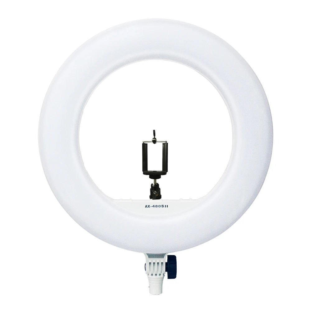

Yidoblo AX-480SII 18'' Dimmable Bio-color LED Ring Light Lamp USB charger F Makeup Camera Phone Photography Video Lighting 48W
