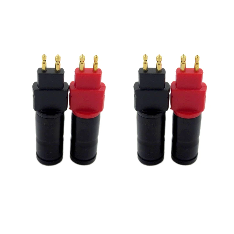 

2 Pair Gold Plated Earphone Pin o Jack Cable Wire Connector Metal Plug for HD650 HD600 HD580 HD25 HiFi Headset
