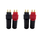 2 пары позолоченных штырьков для наушников с разъемом О-образного кабеля, металлический штекер для HD650 HD600 HD580 HD25 Hi-Fi гарнитуры