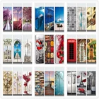 Самоклеящаяся настенная 3D наклейка на дверь, новая наклейка для дома, двери, холодильника, украшение, ремонт, обои, печать, цветочная картина