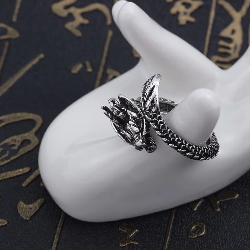 Мужское кольцо с драконом в стиле ретро|Кольца| |