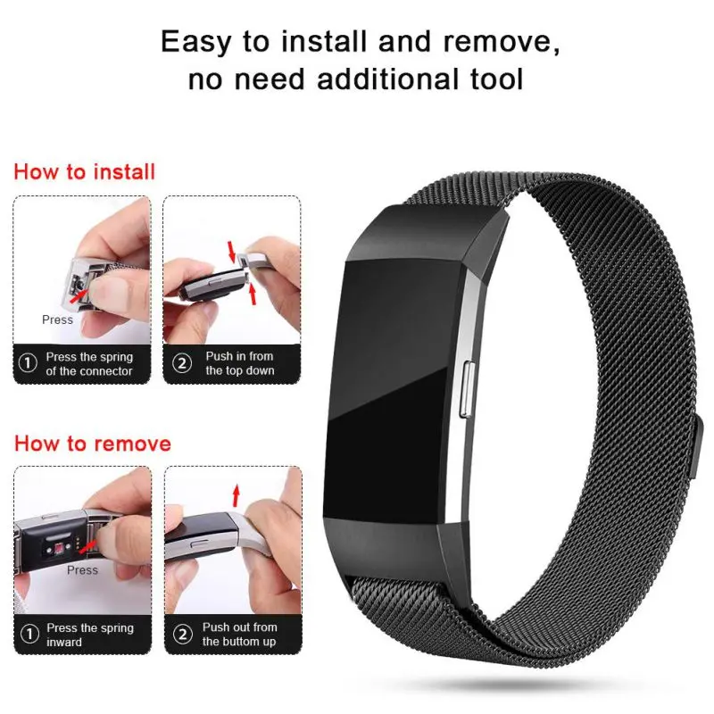 Ремешки для часов браслеты применимые аксессуары Fit bit Charge 2 Браслет ремешок