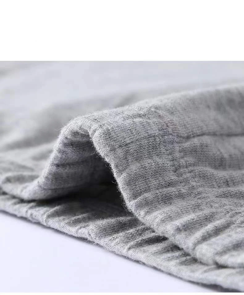 5pcs/lot Men's Underwear High Waist Middle Aged Cotton Boxer Shorts Plus Size Men's Cotton Boxer Shorts Color Random Shipping