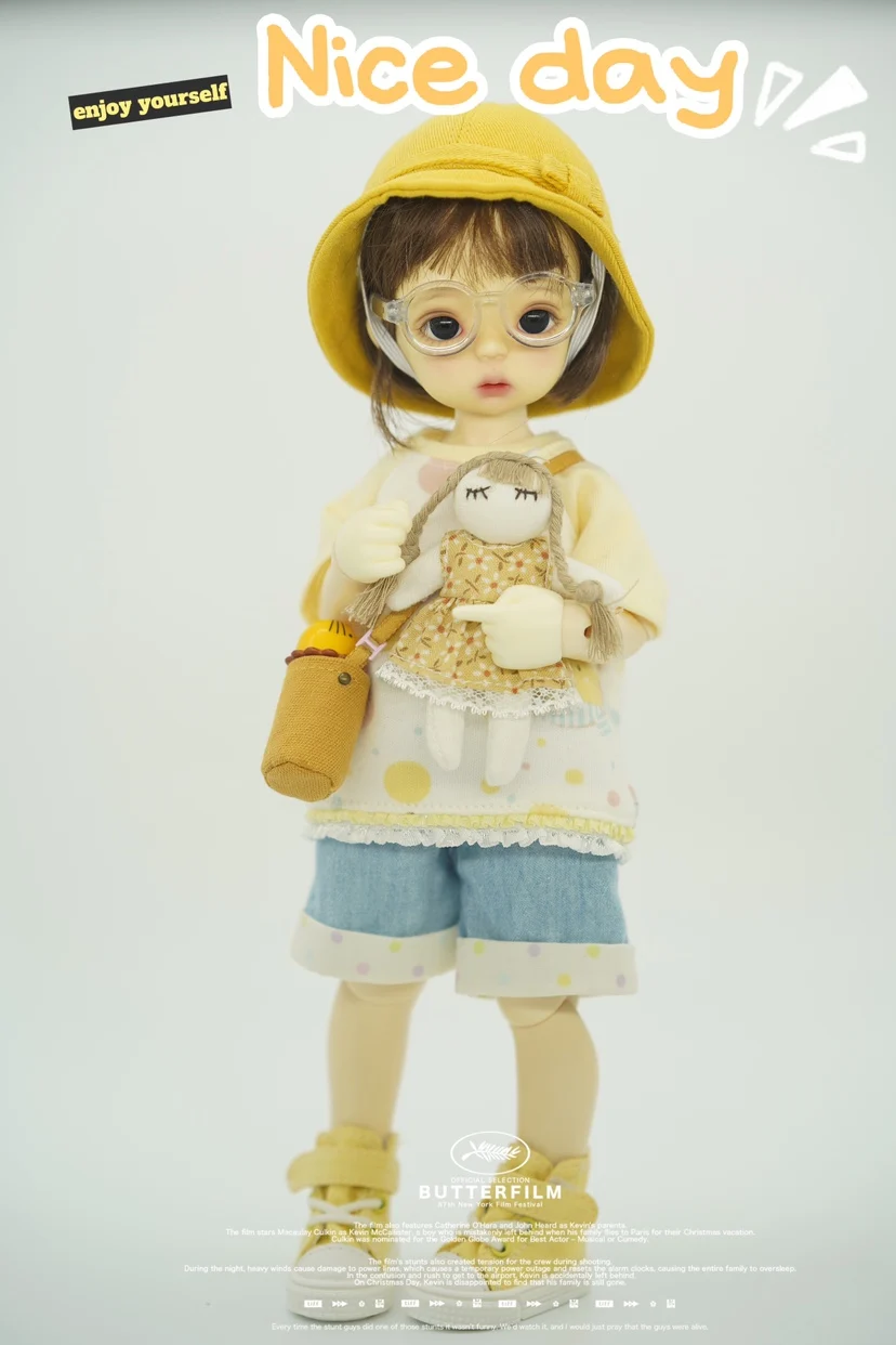 Одежда для куклы BJD футболка с мультяшным рисунком рубашка шорты коротким