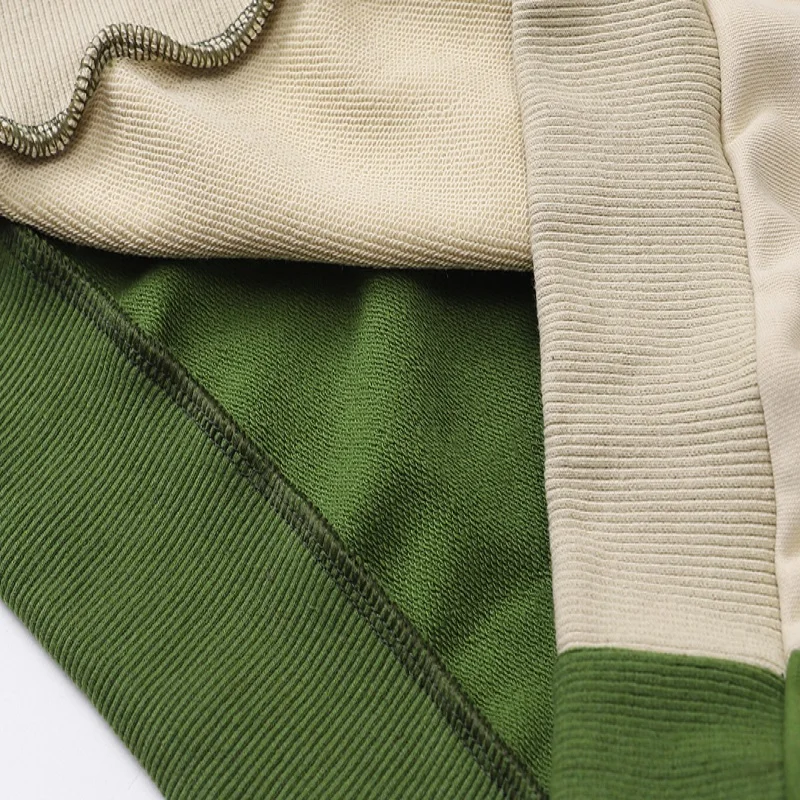 

Autumn new Korean style loose color matching long-sleeved pullover hoodie for female students 2020