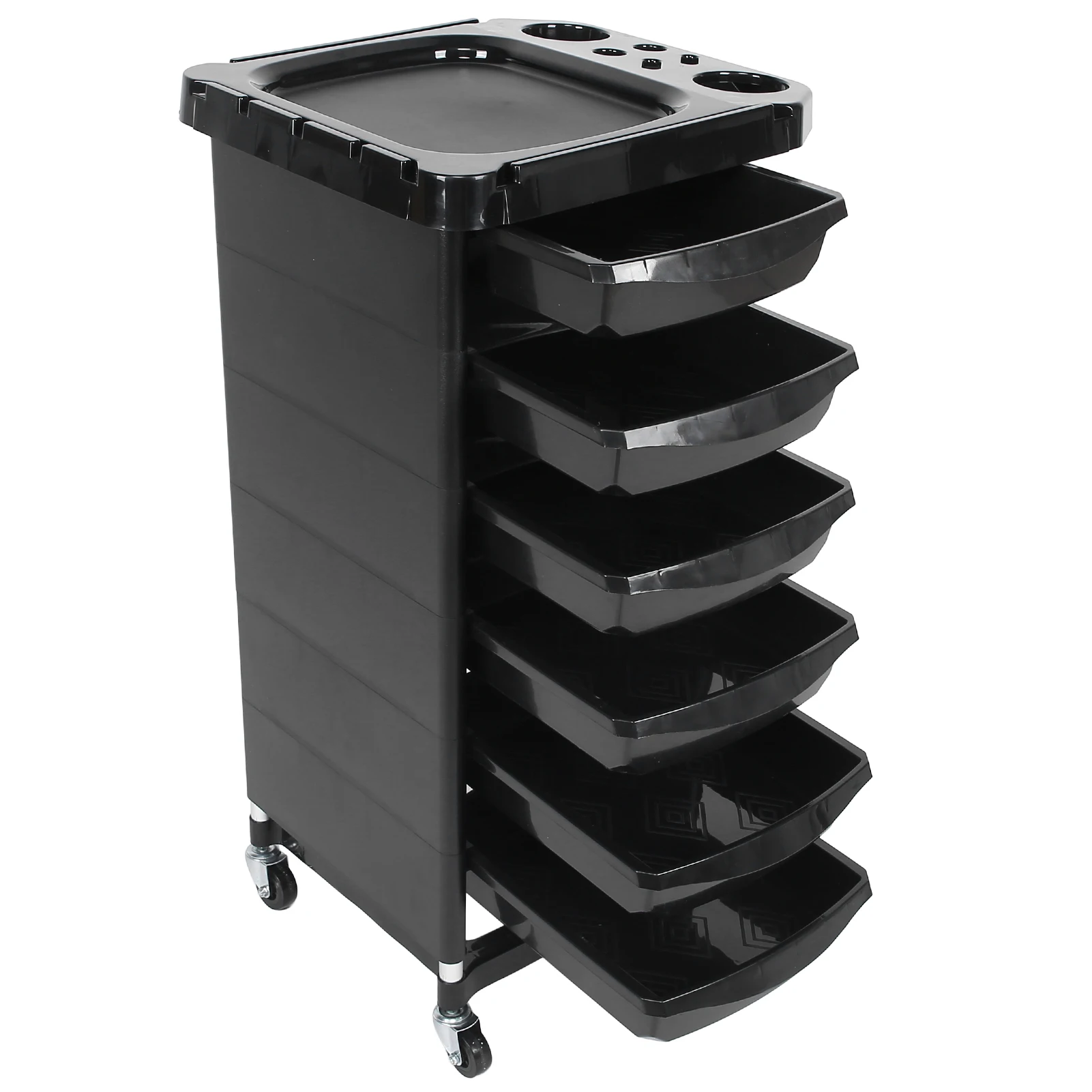 5 ящиками парикмахерский салон тележки для волочения инструмент укладки волос