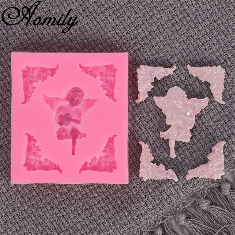 Силиконовая форма для торта Aomily с ангелом сделай сам домашние кухонные торты