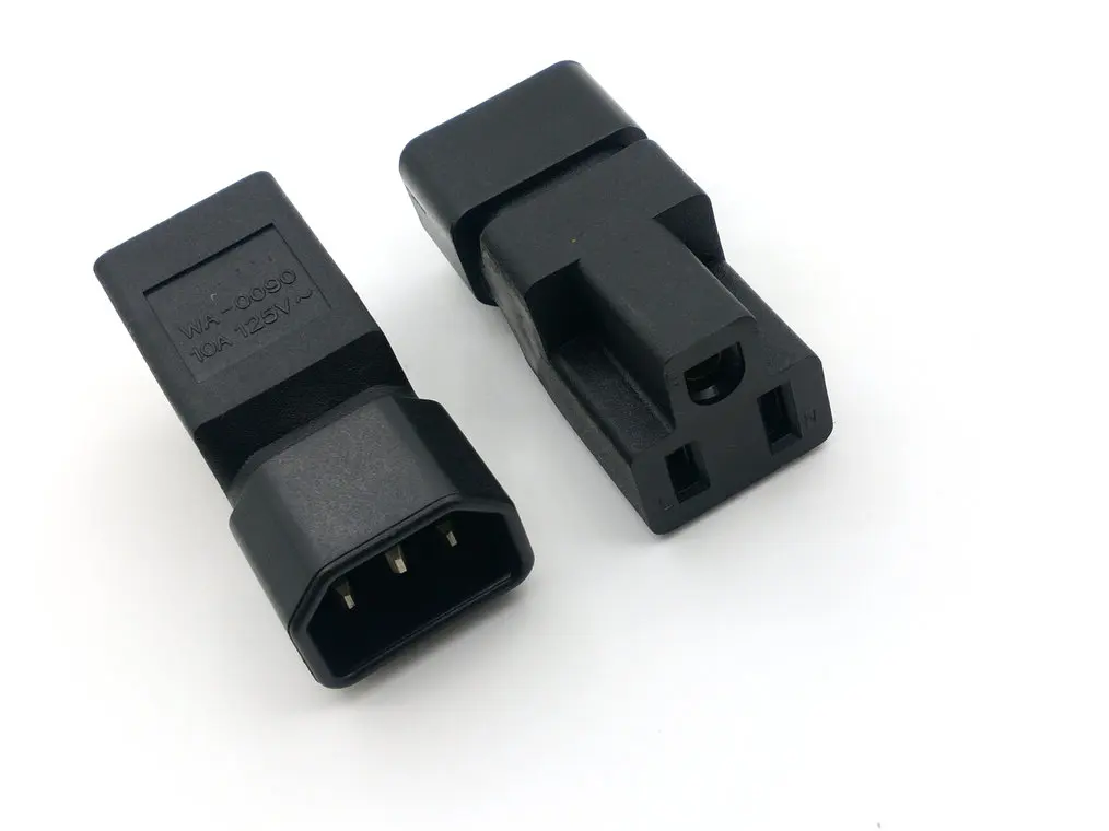 10 шт. IEC 320 C14 к Nema 5 15R адаптер питания Разъем|nema 5-15r|nema c14nema adapter |
