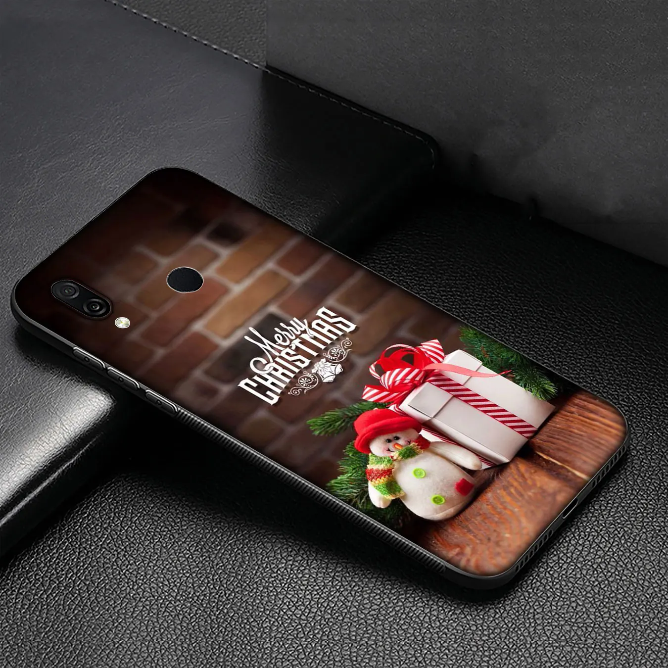 Merry Christmas snowman Soft Case for Huawei Y9 Y7 Y6 Prime 2019 2018 Honor view 20 8C 8X 8 9 9X 10 Lite 7C 7X 7A Pro | Мобильные