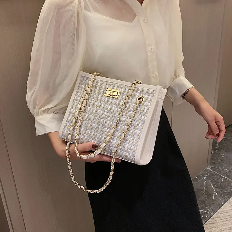 Элегантная женская контрастная Сумка тоут модная новая качественная