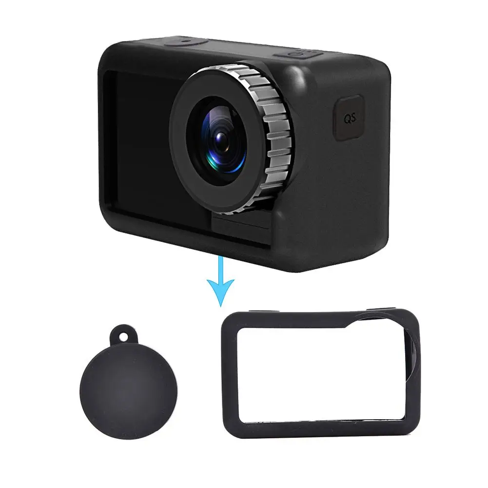 Мягкий силиконовый чехол защитный для камеры объектива Черный Износостойкий