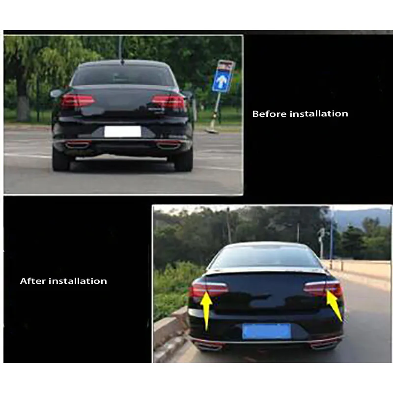 

Suitable for Volkswagen 18-19 new passat b8 lamp eyebrows Modified rear light eyebrow decoration bright brake taillight decorat