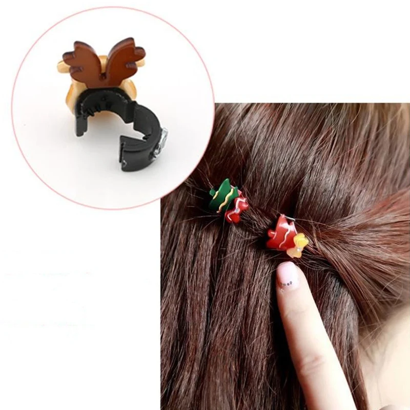 2 шт. милые рождественские заколки для волос девочек детские в форме елки